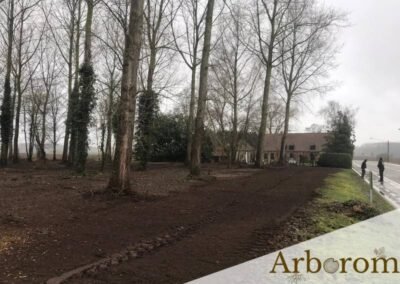 Utilisation d'un gyrobroyeur pour un sous-bois - Entreprise Arborom